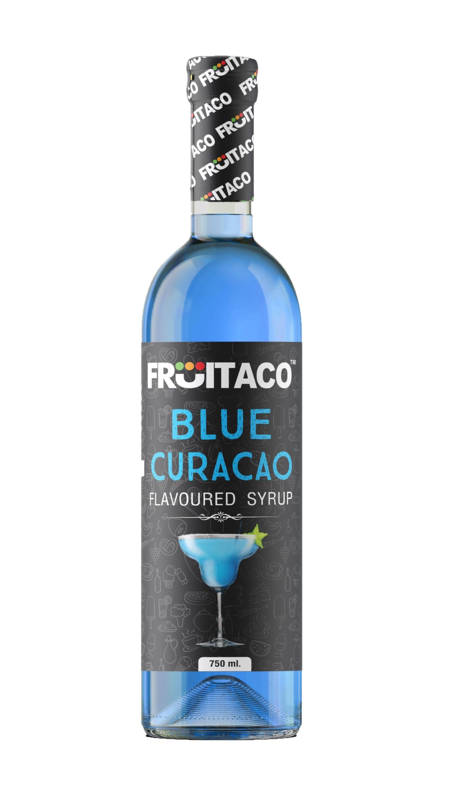 Fruitaco Fruitaco Blue Curacao Grenadine Green Mint Mojito Mint Combo - Elevate Your Cocktails and Mocktails with Bursting Flavors Pack of 4 750ml Each