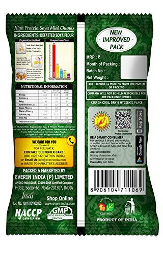Everin Everin Nutri High Protein and Healthy Gluten Free SOYA Mini Chunks Value Pack - Pack of 5 (60g Each)