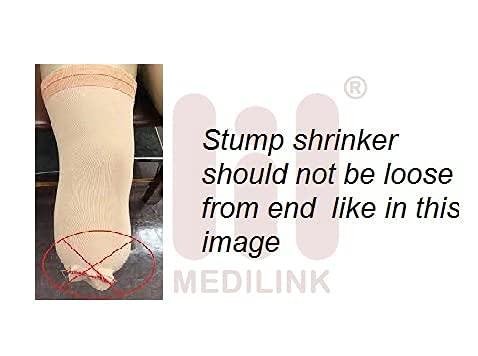 Medilink Medilink Above knee AK stump shrinker sock, limb compression with ventilation, amputee care, Beige (extra large)