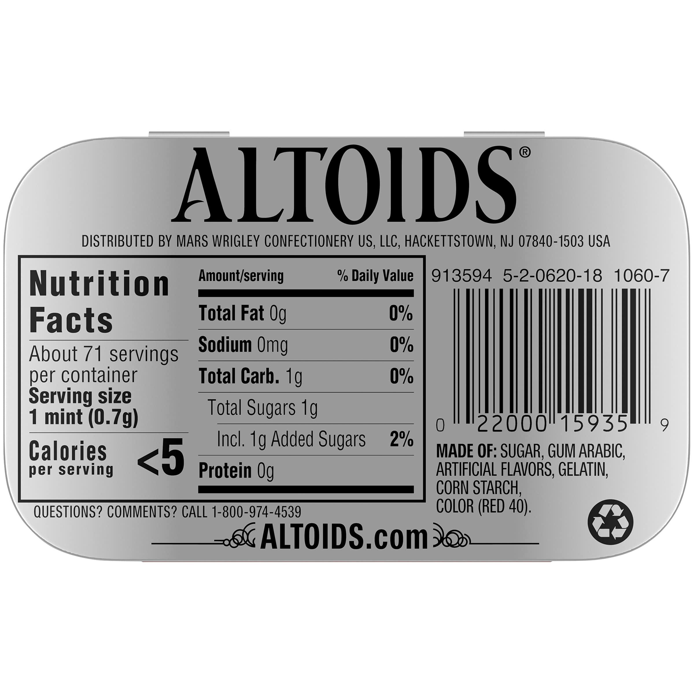 Altoids Altoids Cinnamon Mints, 1.76 oz (Pack of 3)