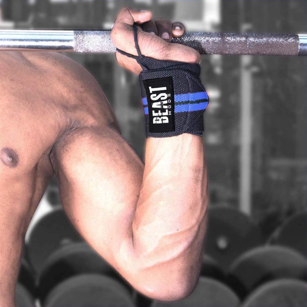 GymWar GymWar Weightlifting Workout Gloves with Wrist Wrap Support for Good Grip, Full Wrist Protection- Suitable for Men and Women- Ideal for Weightlifting, Crossfit Training, Fitness, Pull Ups