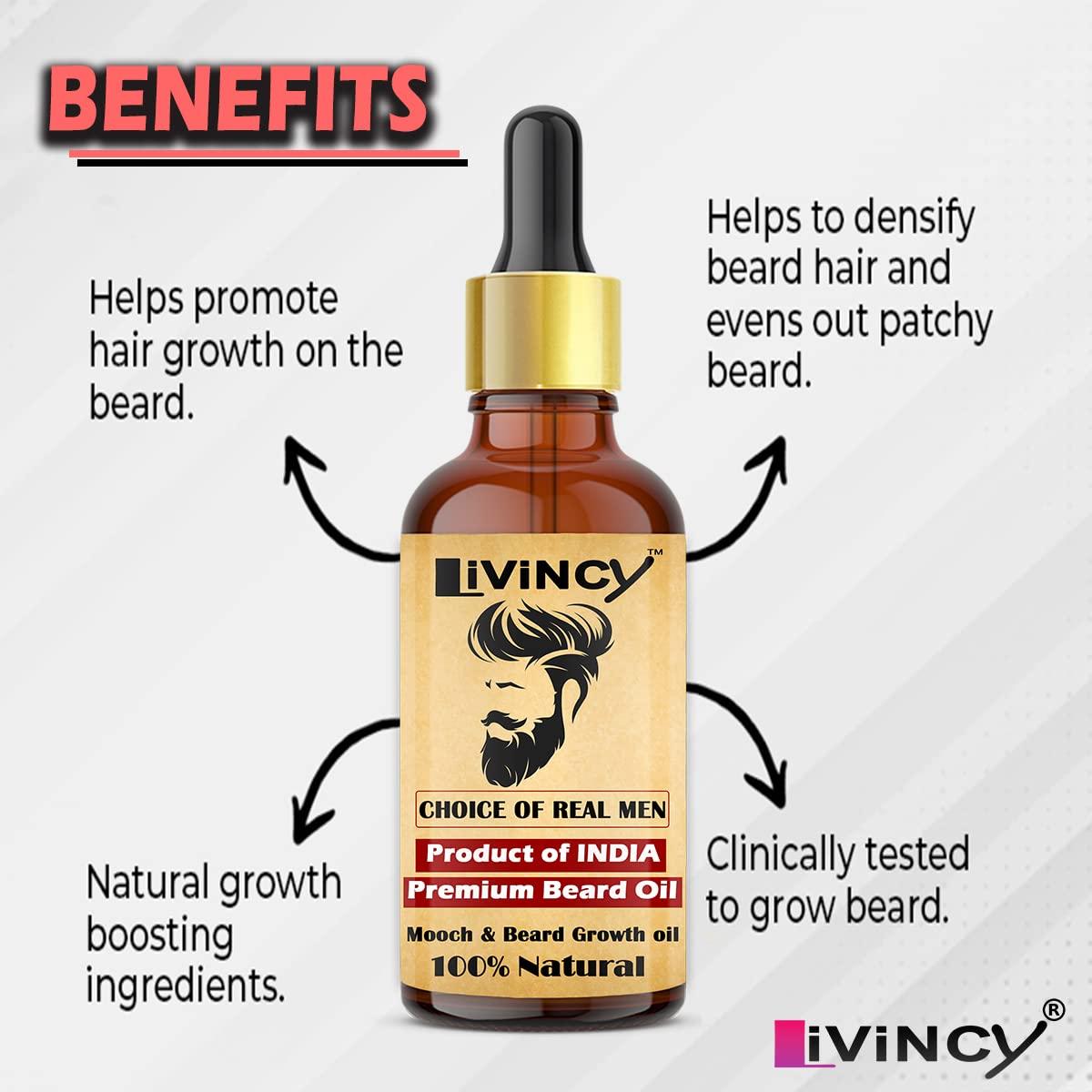 LIVINCY Livincy Red Onion Beard Growth oil for Specially Men Beard (Gift your face with a great beard)(BEARD YOUR OWN WAY) Hair Oil