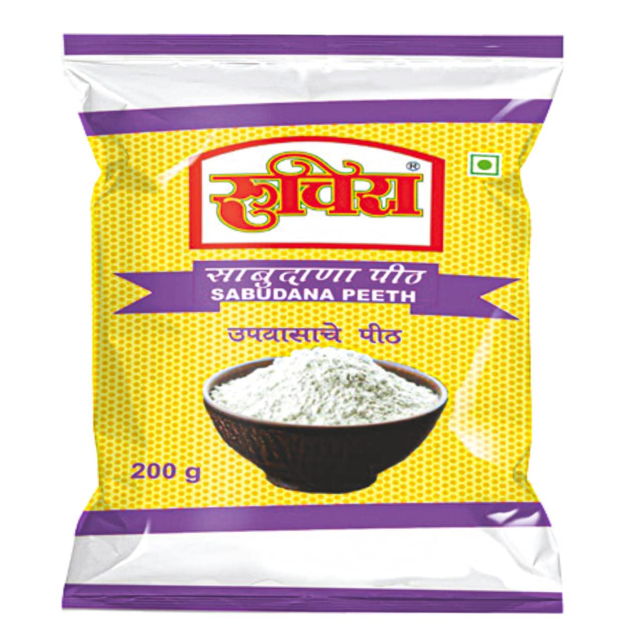 RuchiRa RuchiRa Sabudana Pith (Sago Flour) Sabudana Flour | Sabudana Peeth | Sago Atta | Vrat Ka Atta | Best Breakfast Pack of 2 (500)