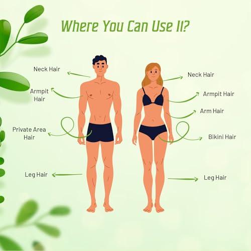 VLOVEU VLOVEU - Herbal Wax Powder for Hair Removal - 120g | 5 Minutes Painless Facial Hair Removal Powder for Women | Natural Face Hair Remover, Bikini, Legs, And Underarms Wax Powder - Pack of 1