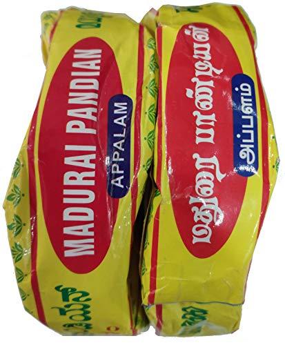Soljardin Soljardin Madhurai Pandian Appalam Papad Plain South Indian Papad 4 inch Size Appalam 2 x 200gms Pack