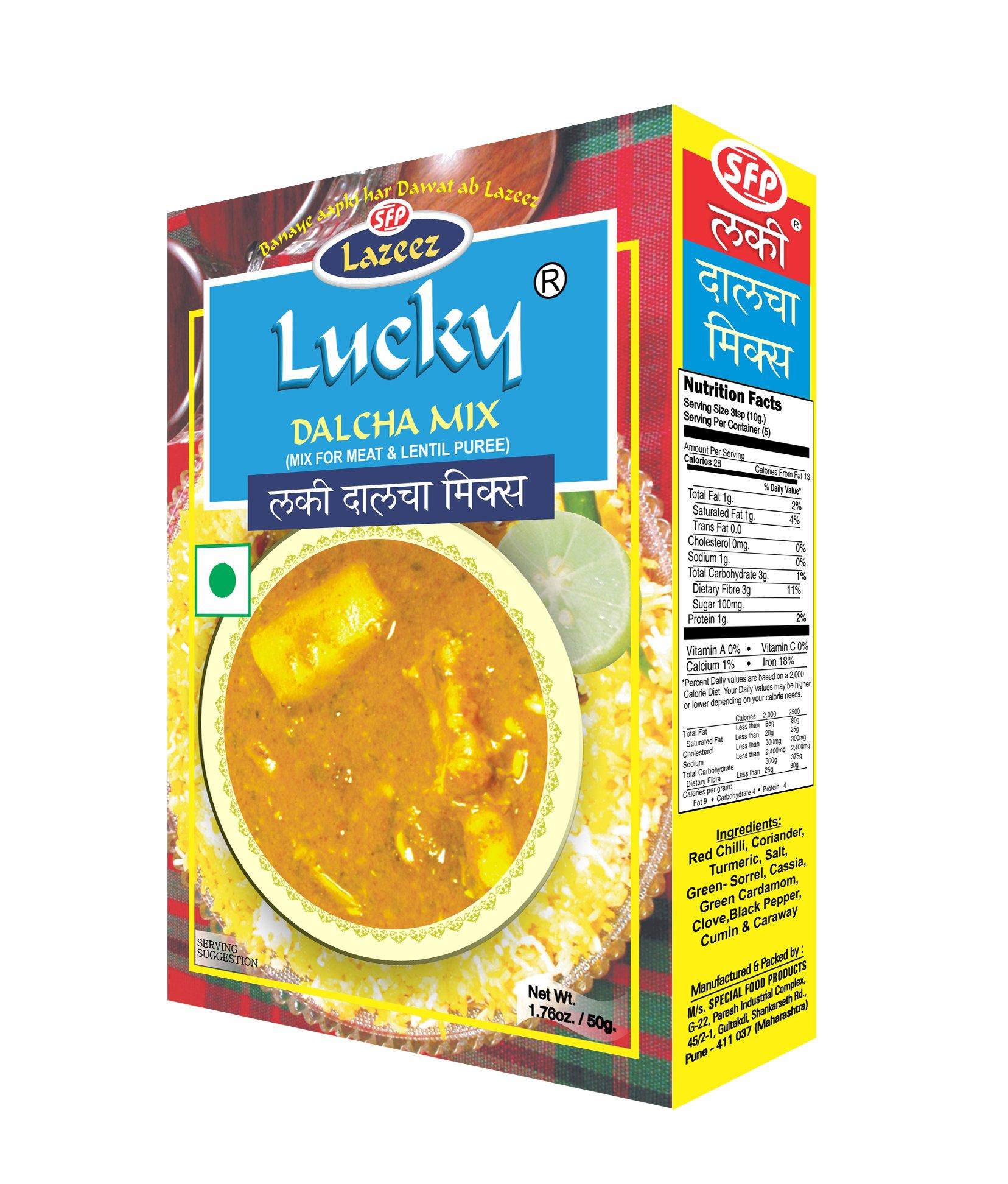 Lucky Lucky Dalcha Mix / Dal Gosht Masala 50g. Pack of 2