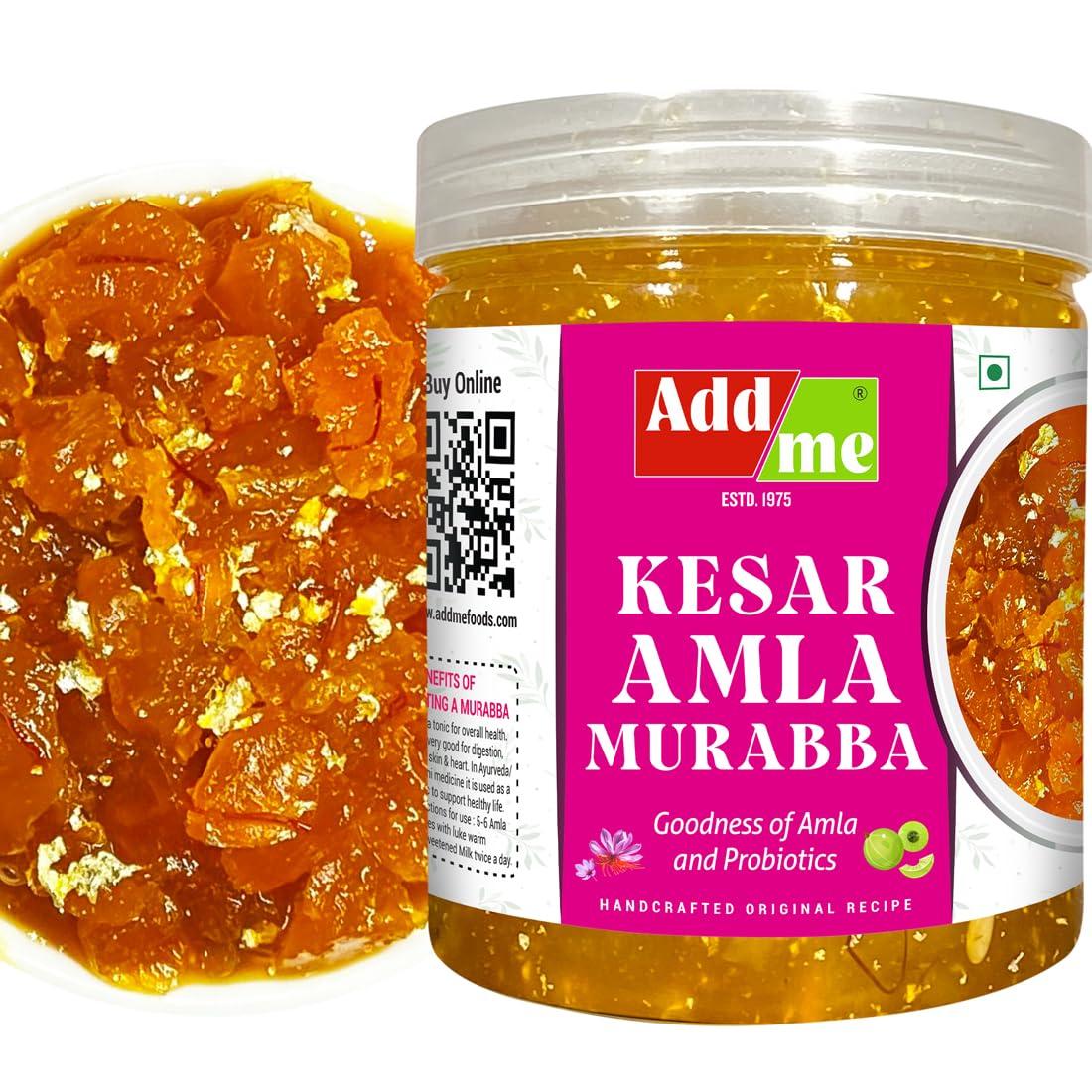 Add me Add me Homemade Amla Murabba with kesar, Elaichi 500g | Immunity booster, Aavla Murabba seedless | Awla ka Murabba | Sweet & delicious | Homemade | Organic | Aavle ka murba | Amla Chutney | Gooseberry Murabba