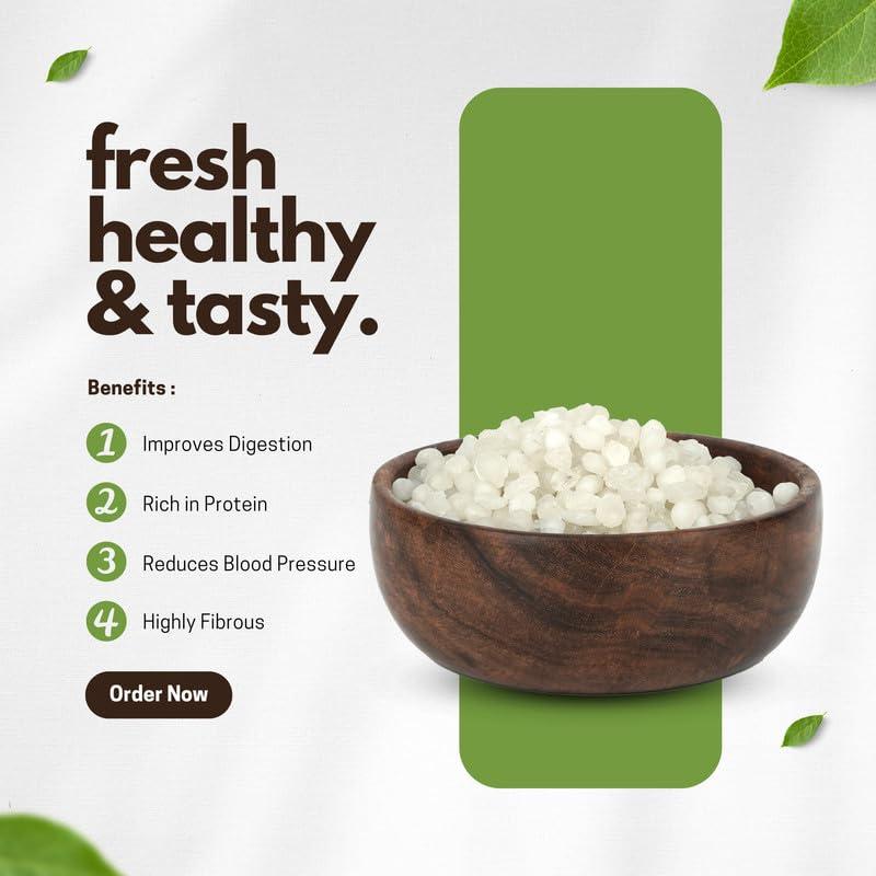 11 ELEVEN 11 Eleven Sabu Dana Mota | Royal Dryfruit |Superior Sago| Big Sago| Pack of 1-(500G)