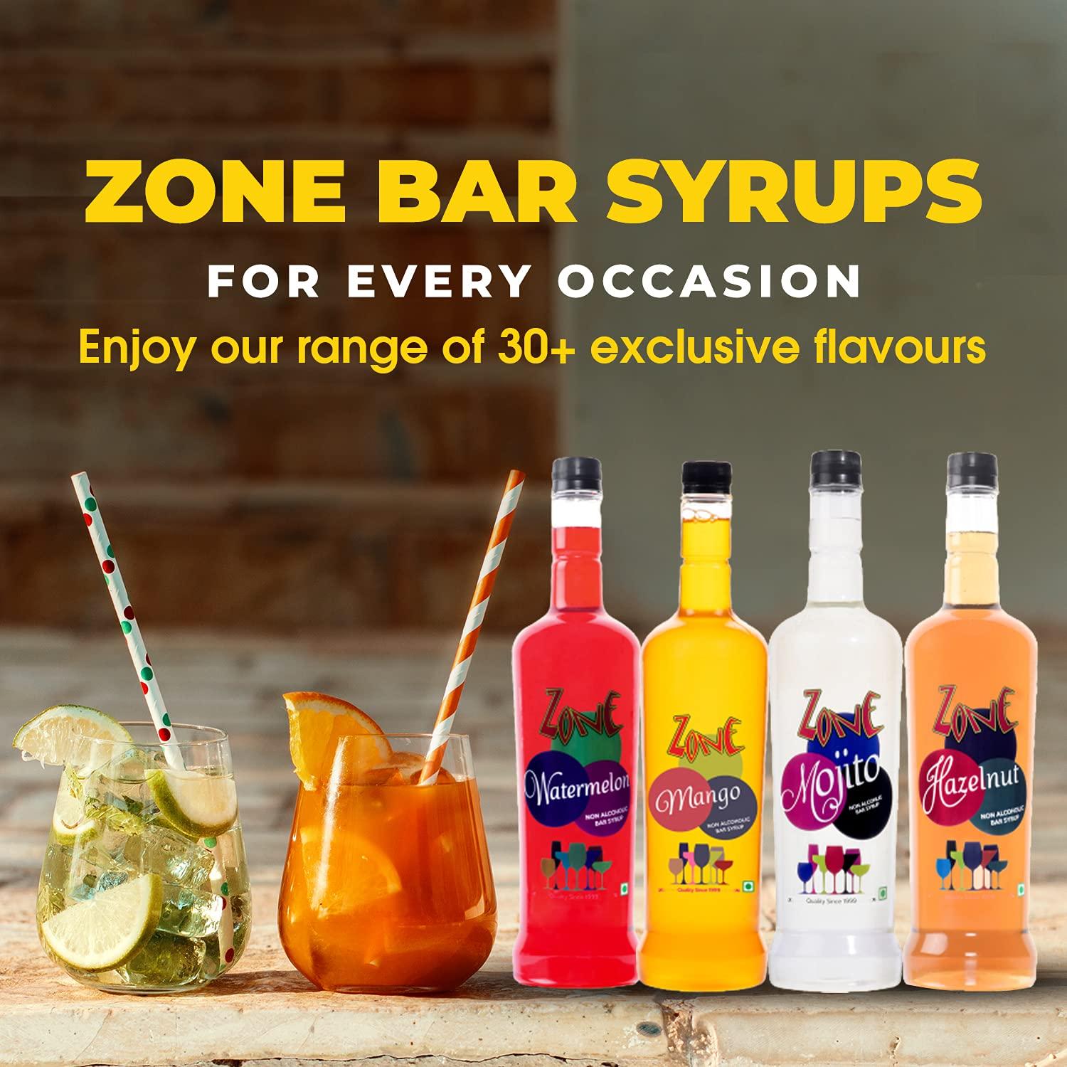ZONE Zone Watermelon 240ml | Pure Watermelon Flavor for Mocktails, Cocktails, Lemonades, Iced Teas & More, Liquid | 12+ Flavours