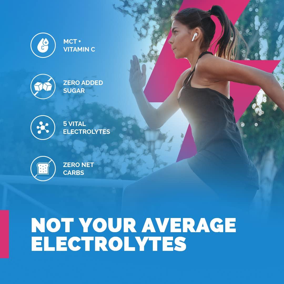 Wellcore Wellcore - Electrolytes (Miami Thunder, 2X200g) |Electrolyte Drink With 5 Vital Electrolytes: Na, Mg, Ca, K, PO4 | Sugar Free Electrolyte Powder | Fat Fuel Powered Keto Electrolyte