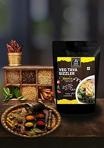 365 STORE TO DOOR 365 STORE TO DOOR Indian Spice – Veg. Tava Sizzler Masala, 250 gm. | Homemade Powdered | for Healthy Cooking | Ready to use | All Seasonings Spices | Pure & Hygiene | Spice Mix – Pack of 1