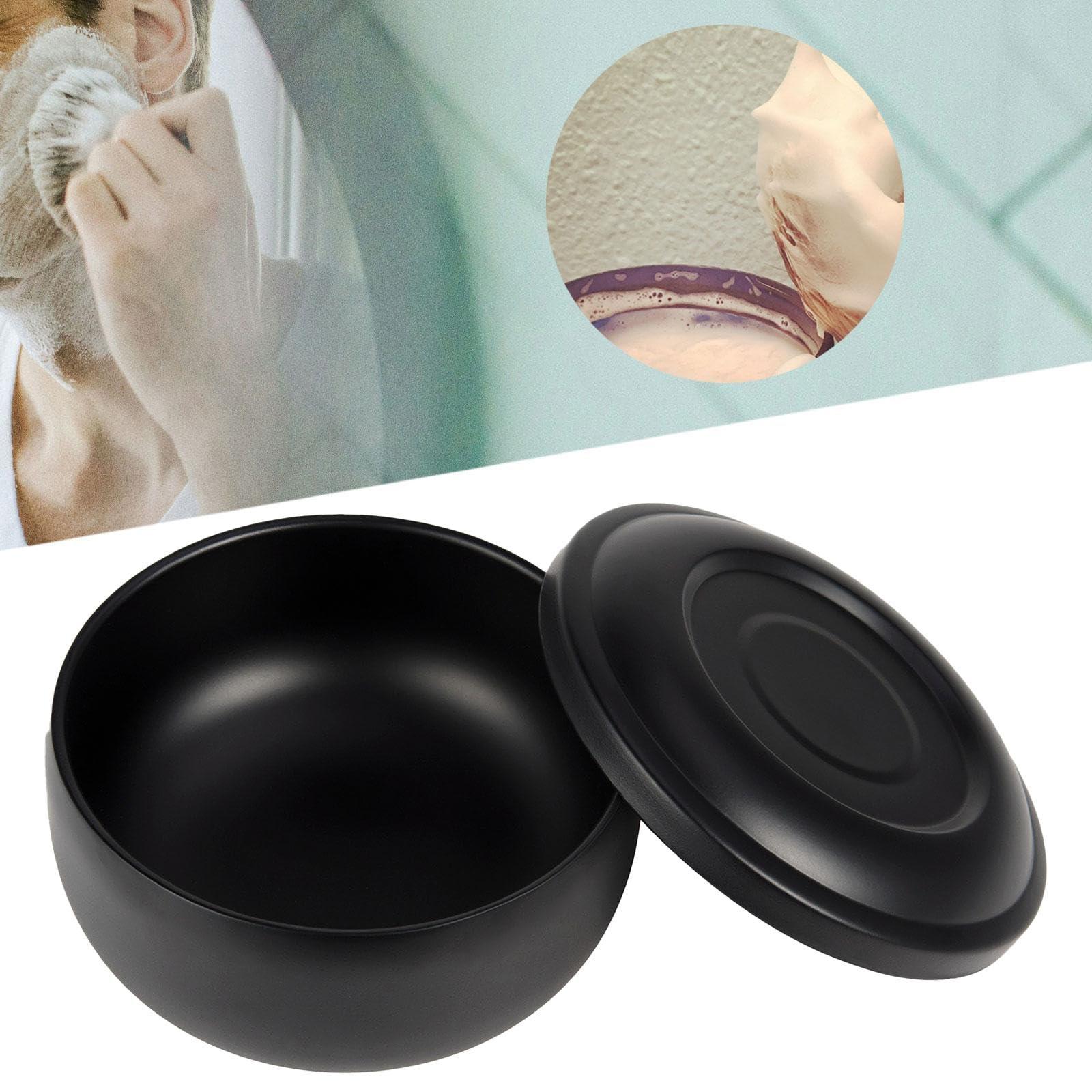 Bnf BNF Stainless Steel Shaving Bowl with Lid Shaving Mug for Grandfather Father Men YellowHealth & Beauty | Shaving & Hair Removal | Shaving Brushes & Mugs