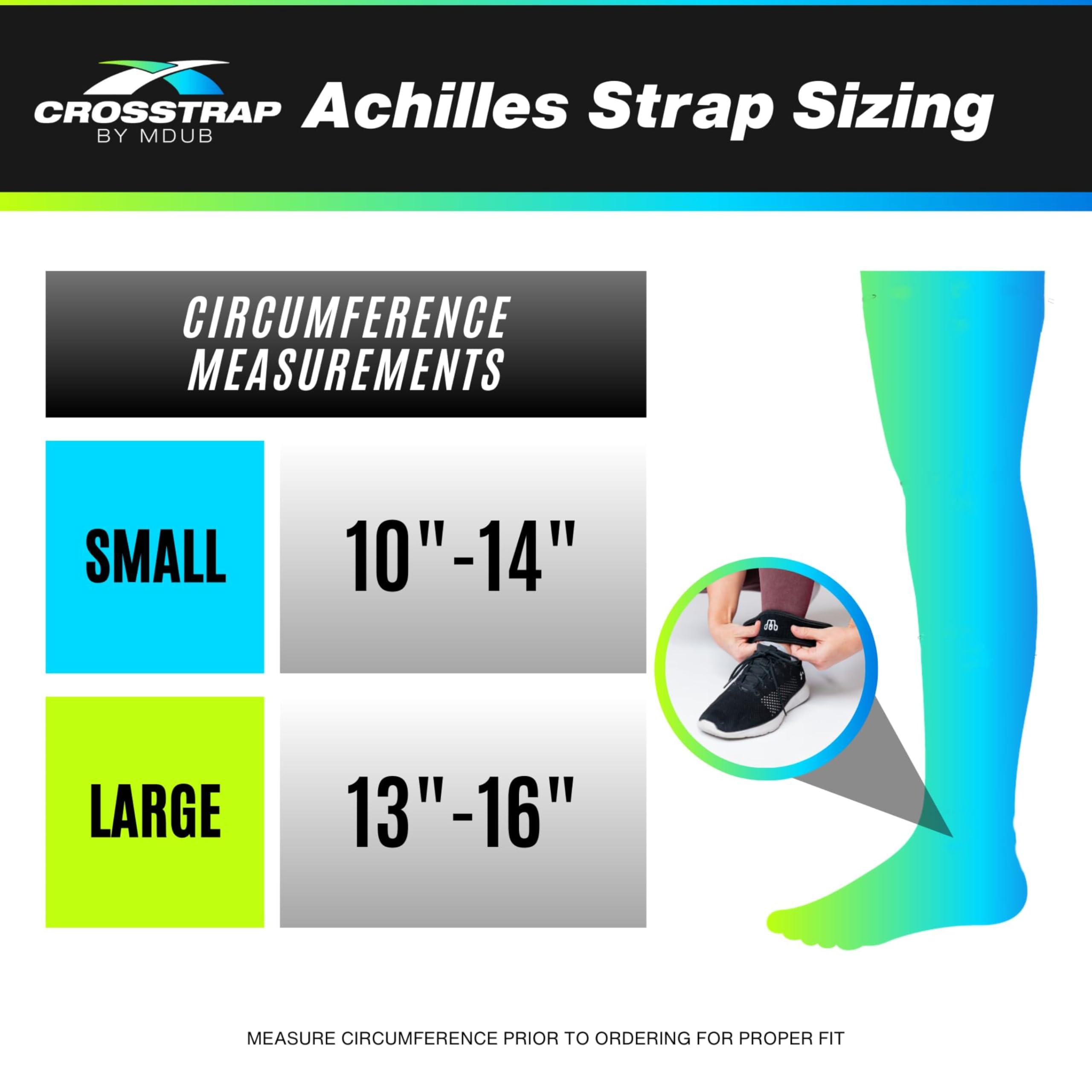 CROSSTRAP CROSSTRAP Achilles Strap - Ankle Support for Achilles Tendonitis - Support Brace for Men and Women - Neoprene Ankle Support for Running Cycling Sports