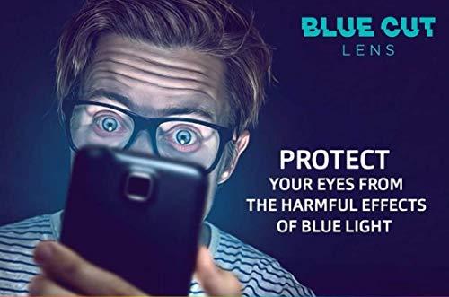 Optify Optify Blue Ray Power Spectacles with Anti-glare UV by Computer Tablet Laptop Mobile (Unisex) (2.0)