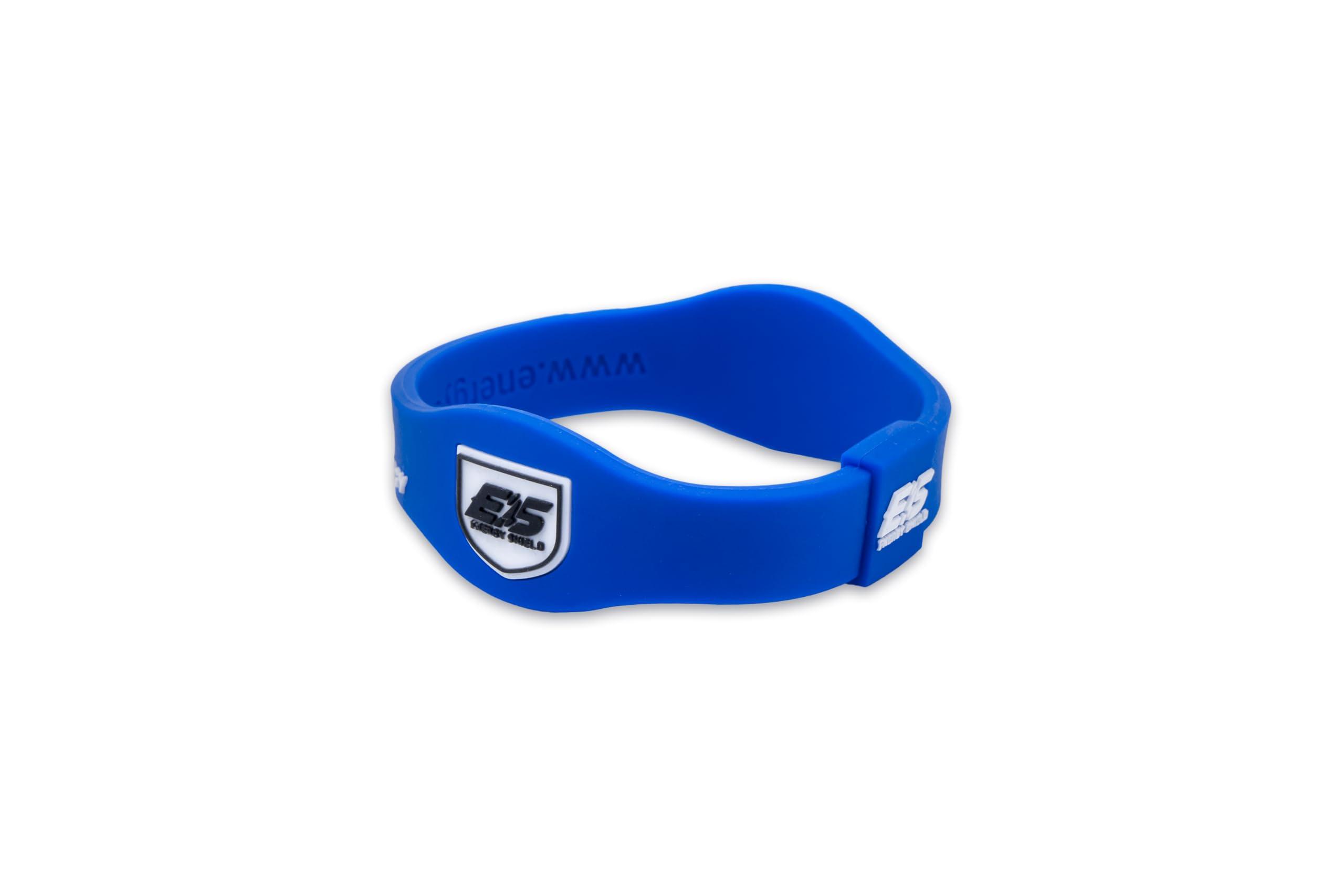 ENERGY SHIELD ENERGY SHIELD Wristband Energize-Pro Negative Ion Band for Men and Women Silicone Bracelet Blue Colour (Medium)