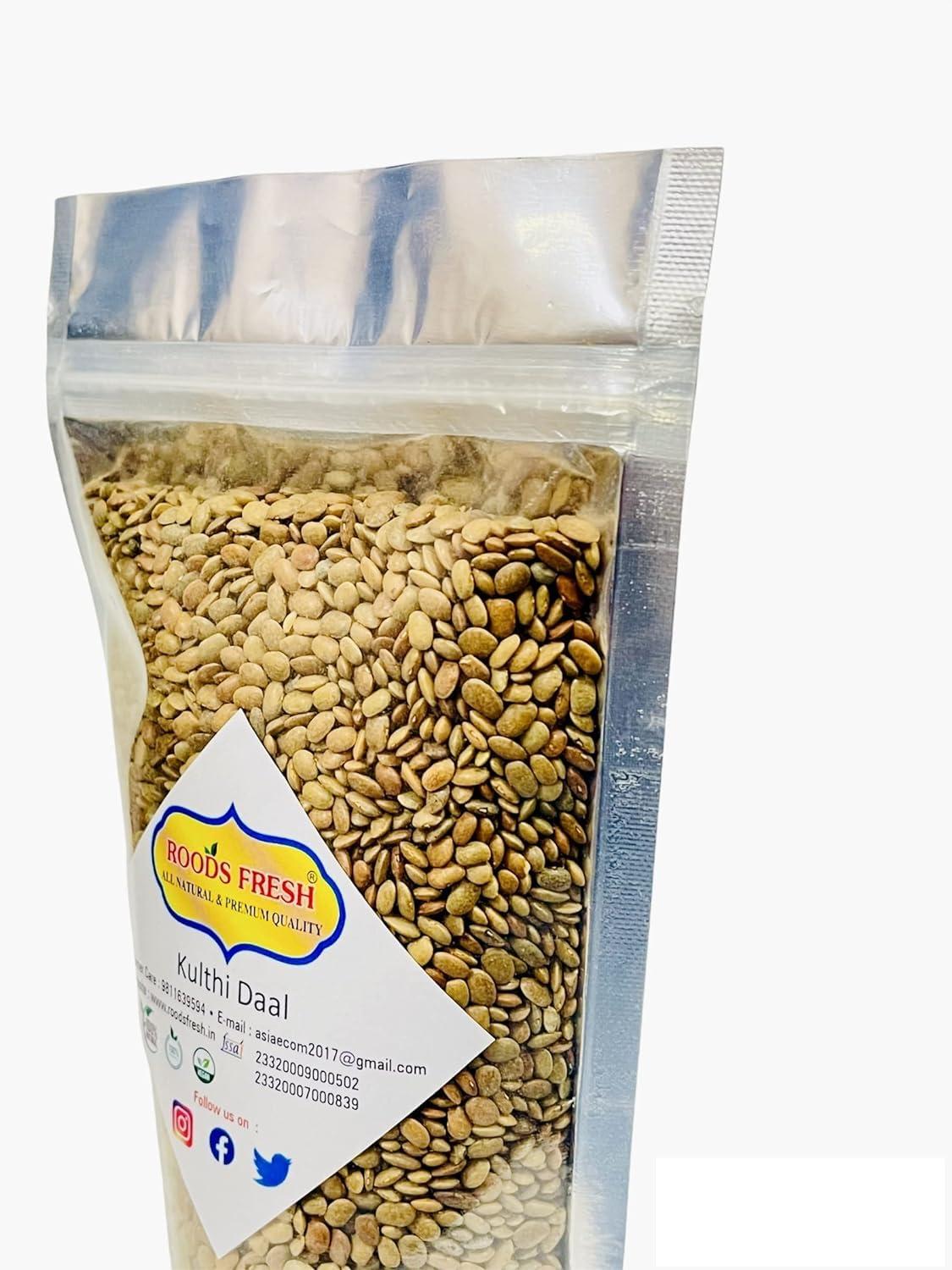 Roods Fresh Roods Fresh Kulthi Beans (Kulthi Dal) | Horse Gram | Most Protein-Rich Lentil | Handpicked & Unpolished (800 gram)