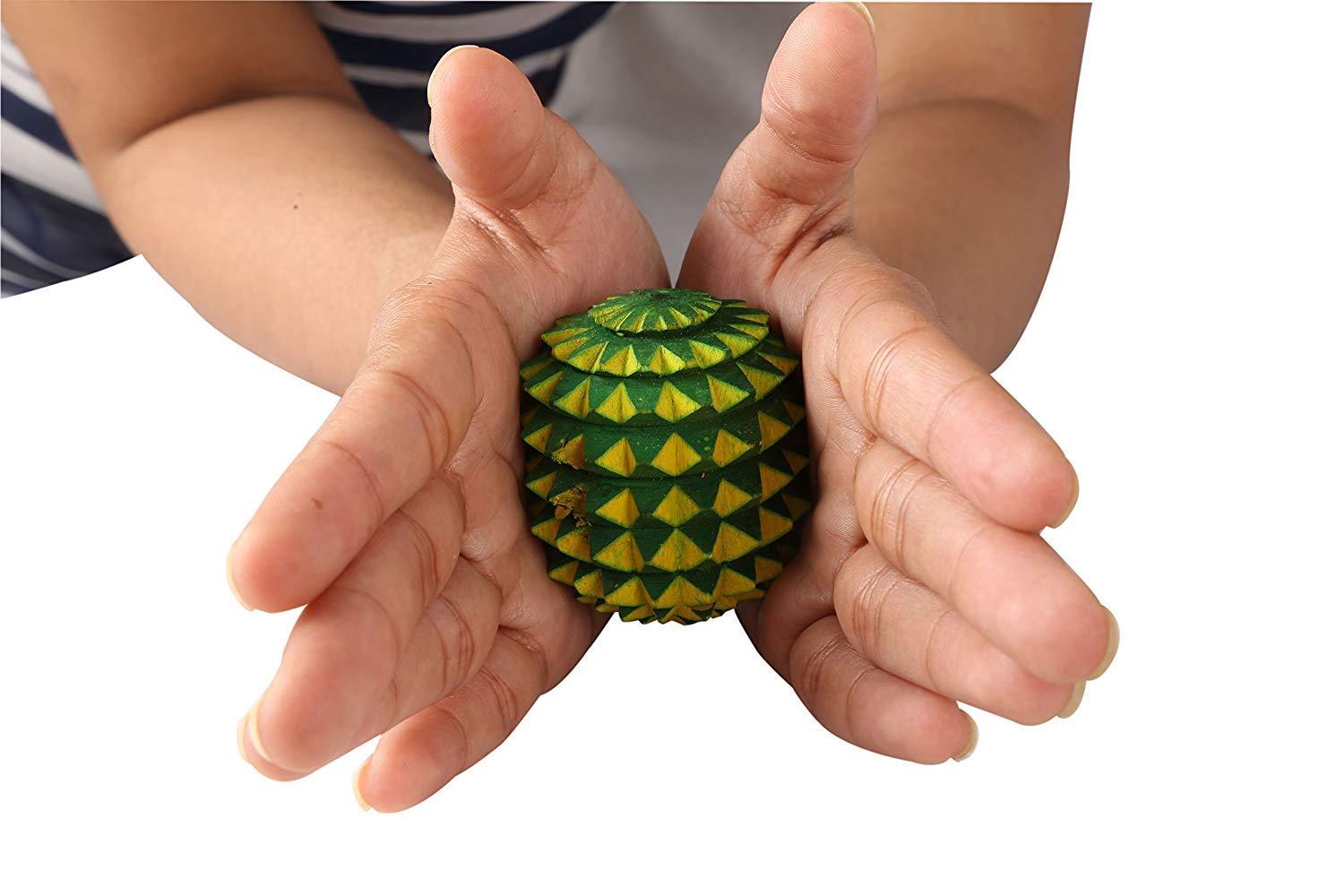AHCS AHCS Wooden Unisex Karela, Boll, Ring Acupressure Khadau Massager (Multicolour)