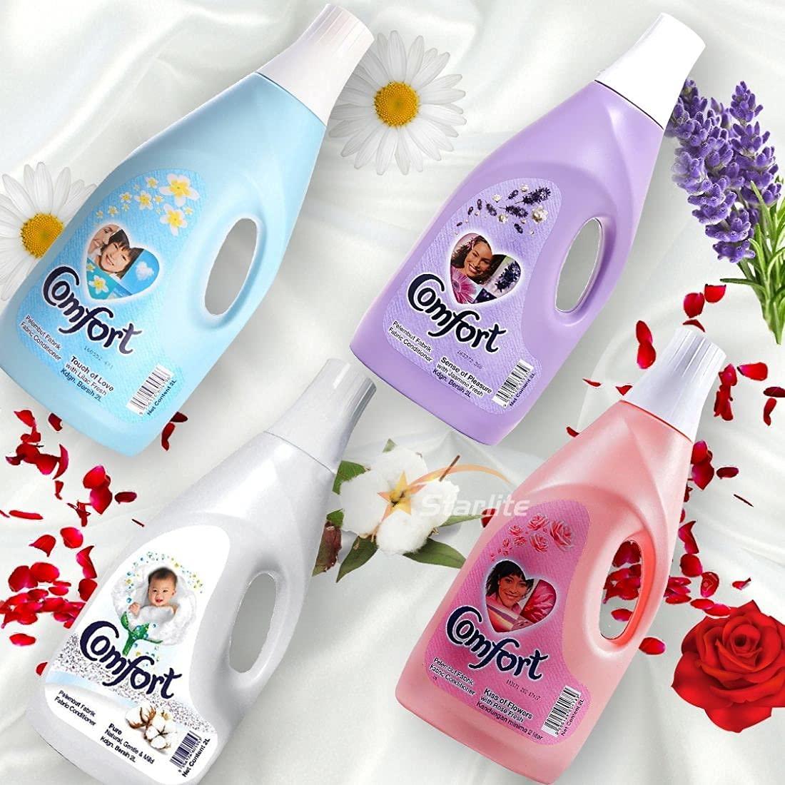 Comfort Comfort Imported Fabric Conditioner |Liquid| Touch Of Love With Lilac Fresh | 7 Benefits in 1 | 2L(68235039)