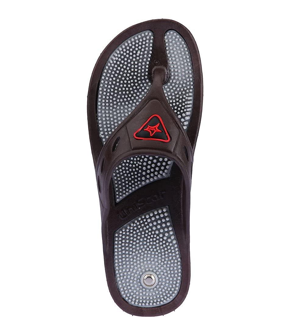 EKIN EKIN Acupressure slipper acupressure sole with magnetic power flip flops acupressure foot feet massager slippers for men women children chappal blood circulation body massager _Brown_8