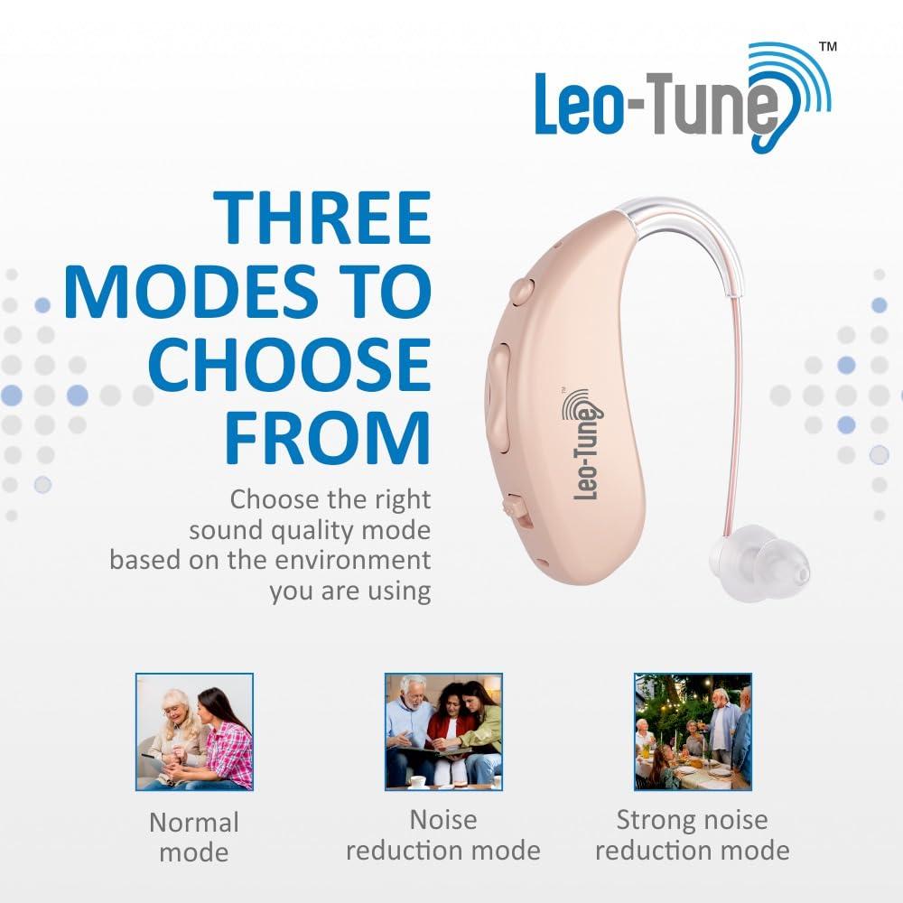 LEO-TUNE LEO-TUNE A380D Hearing Aid Rechargeable Digital Hearing Amplifier with 3 noise rudcation mode and Volume Control option with warrenty