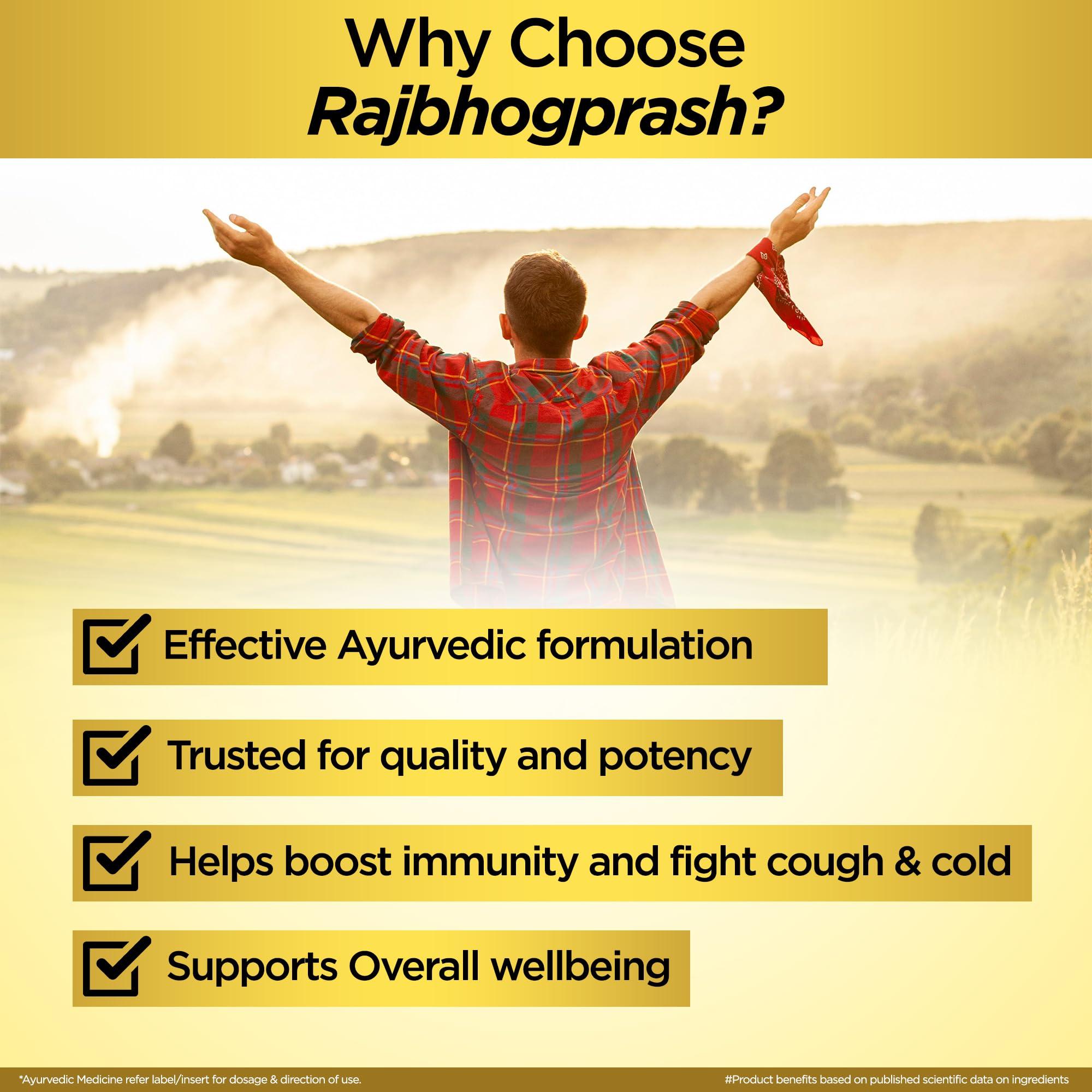 Multani Multani Rajbhogprash | 100% Ayurvedic Formula | Swarna(Gold), Chandi, Kesar, Chandan, Amla & 27 Ayurvedic Herb | All Purpose Ayurvedic Chyawanprash For Year-Round Since 1938 | 500 gm