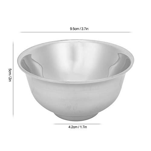 Seathkoa Shaving Brush Mug, Men Mug Stainless Steel Longer Service Life with Thick Material for Men(Shaving Bowl)