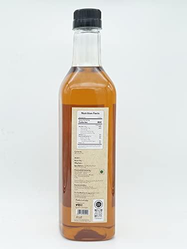 SATVAN ORGO SATVAN ORGO Organic Mustard (Rai) Oil, 1 Litre (Pack of 1) / Edible Sarso Cooking Oil/Cold & Wood Pressed Oil/USDA Organic Certified/Chemical Free