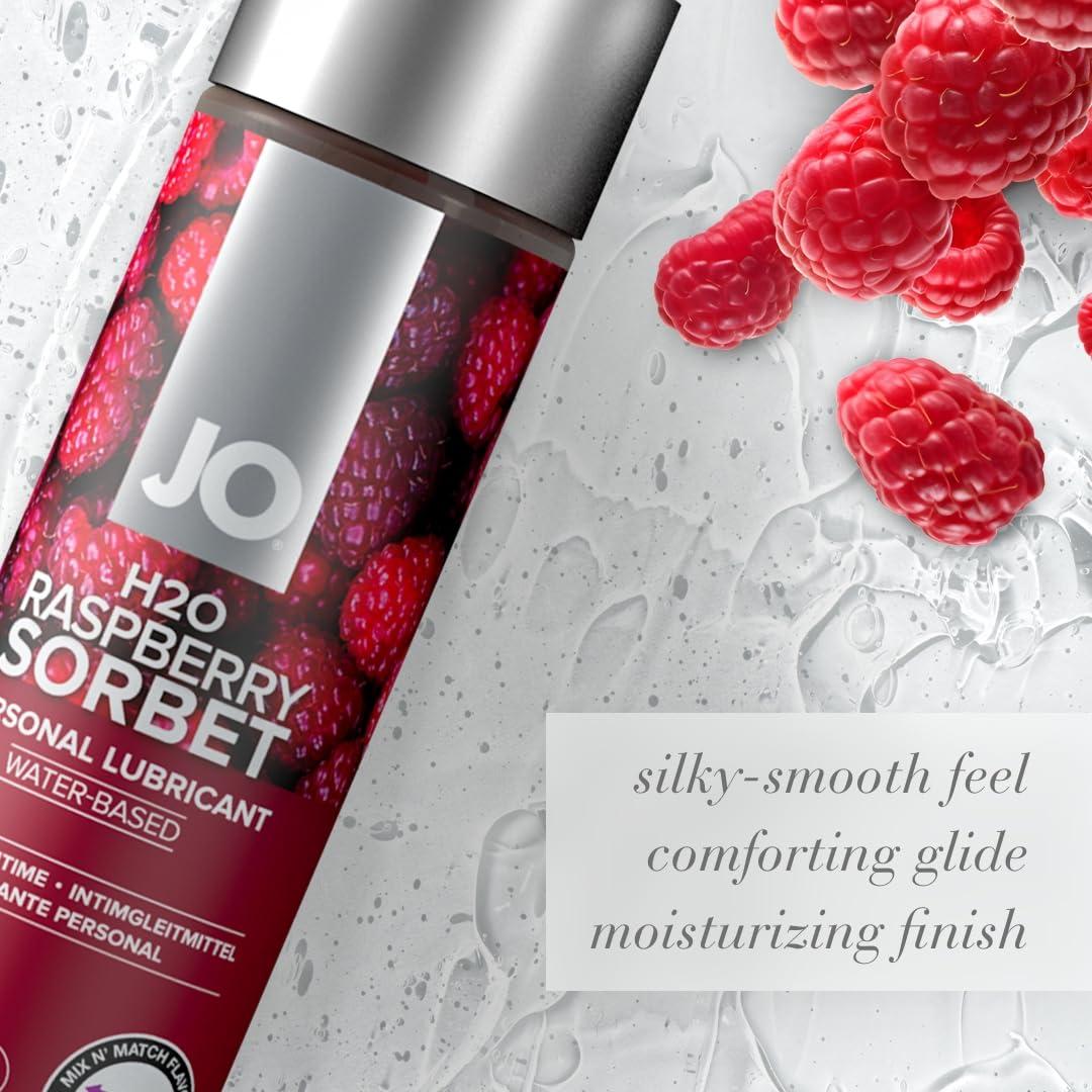 JO System Jo H2O Flavored Lubricant, Raspberry, 5.25 oz/155 ml