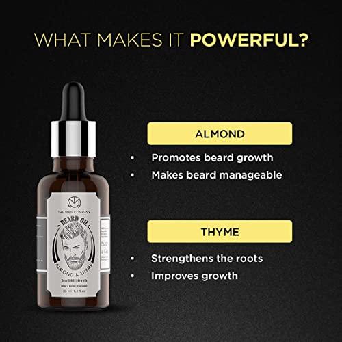 The Man Company The Man Company Beard Booster Duo | Derma Roller + Beard Oil | Activates Hair Follicles | Accelerates Beard Growth, Fuller & Thicker Beard | Improves Patchy Beard