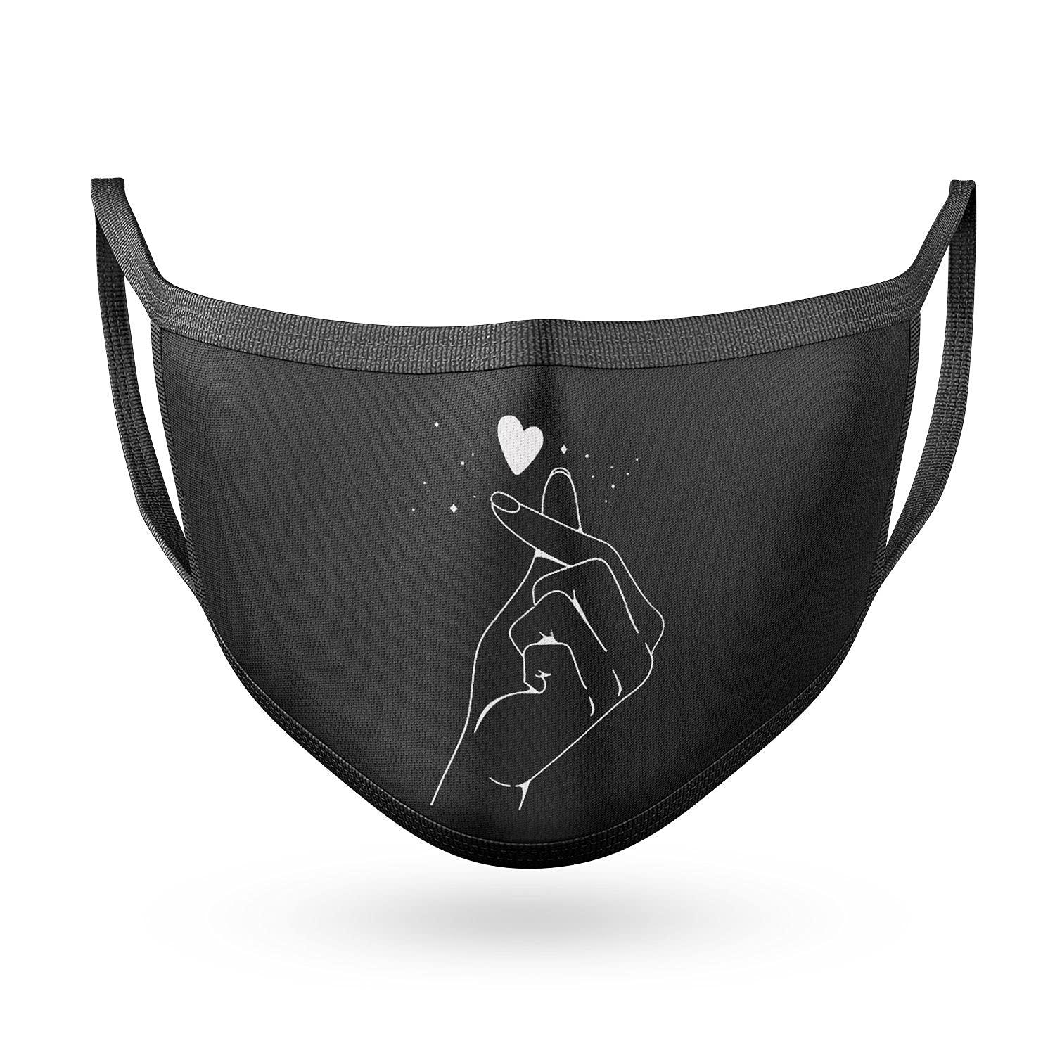 Rarissime Rarissime BTS Love Symbol 2 ply Cloth Face Mask