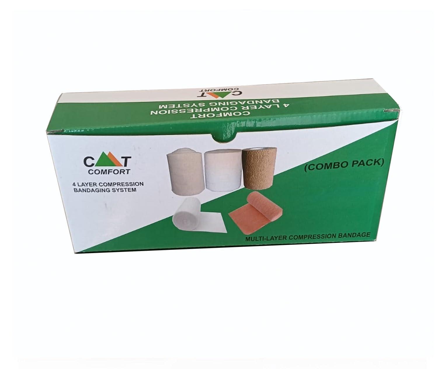 Generic Comfort 4 Layer compression bandaging system (COMBO PACK)