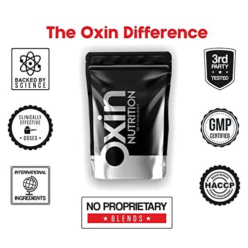 Oxin Nutrition Oxin Nutrition Pre Workout 3X Caffeinated Punch with Vitamin C - Preworkout Drink - Zero Sugar - Pre Workout Natural - Preworkout Supplements Powder 250g (Tropical Orange)