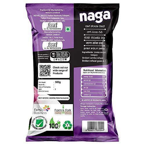 Naga Sooji Naga Sooji Samba Rava (Broken Wheat) Special 500 g