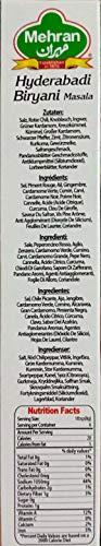 Mehran Mehran Hyderabadi Biryani Masala Imported Ingredients (2 Packs of 50 Grams Each)
