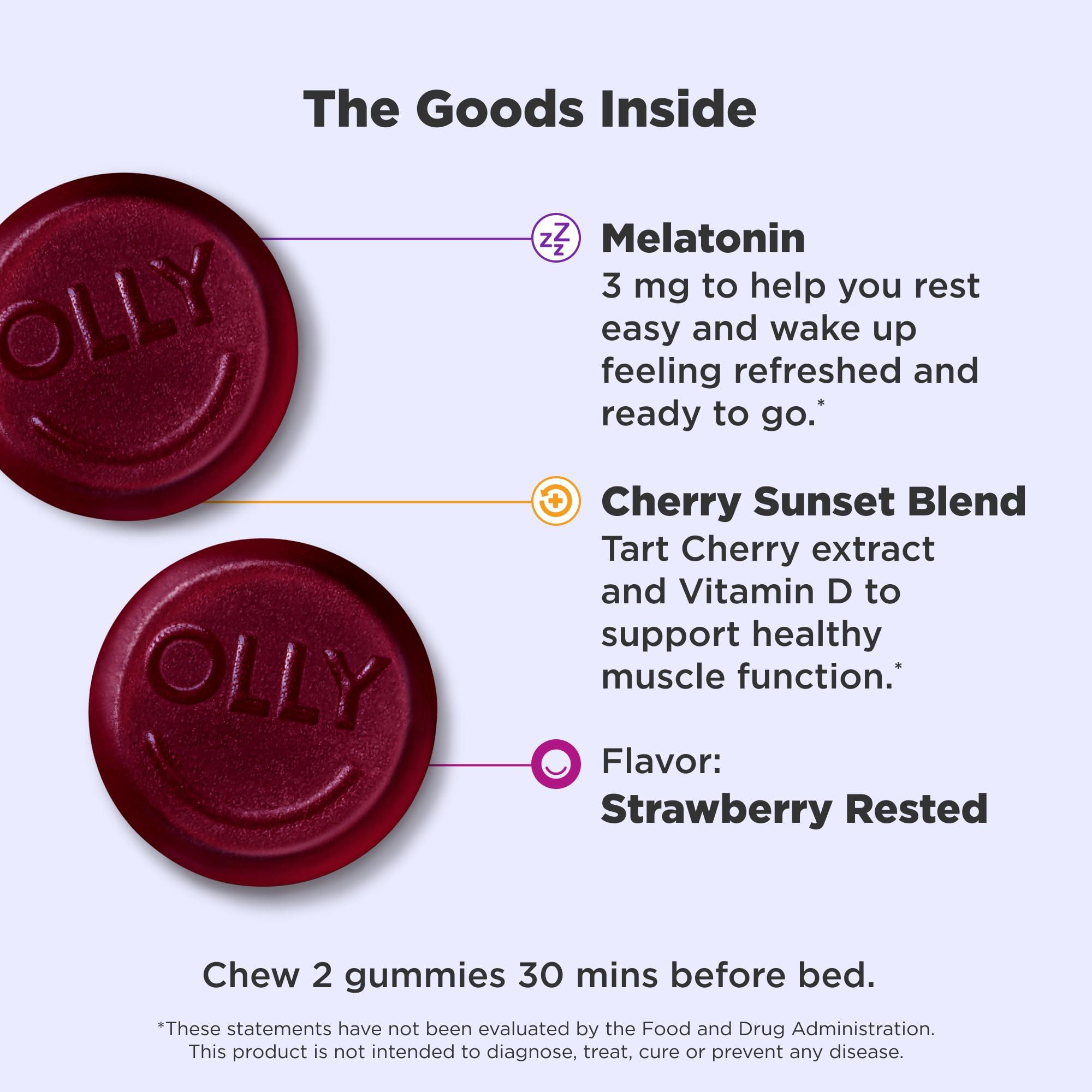 OLLY Olly Muscle Recovery Sleep Gummies Berry Flavor, 40 Count