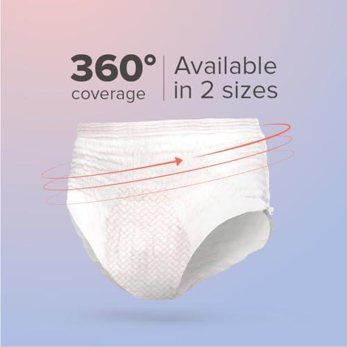 Nua Nua Overnight Period Panties for Women | 360 degree coverage | for Heavy Flow | Unscented | 5 Disposable Period Panties | Extra Large | Upto 0% Leakage (Pack of 4)