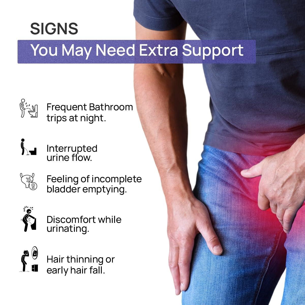 Bliss Welness Bliss Welness Saw Palmetto Extract 800 MG | Hair Growth Prostate Health Support Urinary Tract Function Prevent Hair Fall Ayurvedic DHT Blocker Health Supplement - 60 Vegetarian Tablets