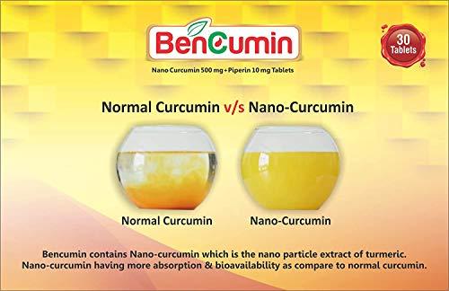 Bencumin Bencumin Nanocurcumin & Piperine tablets (Pack of 5)