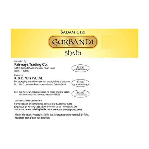 Tulsi Tulsi Badam Giri Girbandi Shahi Almonds 500g (250g x 2)
