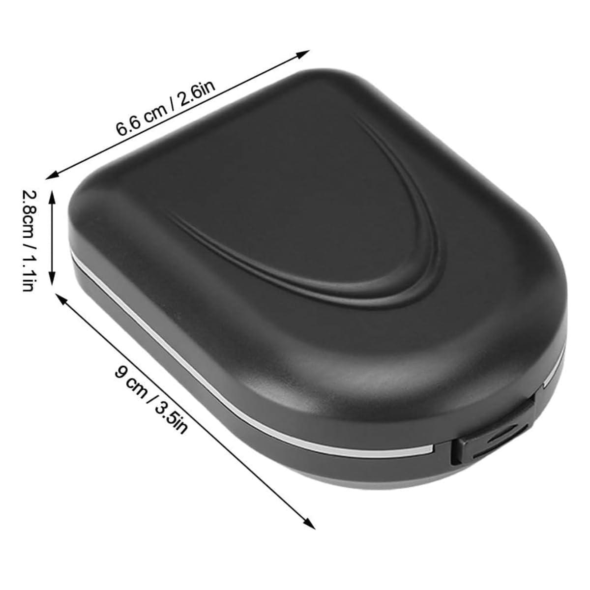 Aika Aika Hearing Aid Case, Hearing Aid Cases Waterproof Portable Drop Resistance Hearing Aid Storage Box Hard Hearing Aid Boxes Hearing Aid Container Hard Case for Hearing Aids (Model-2,Black)