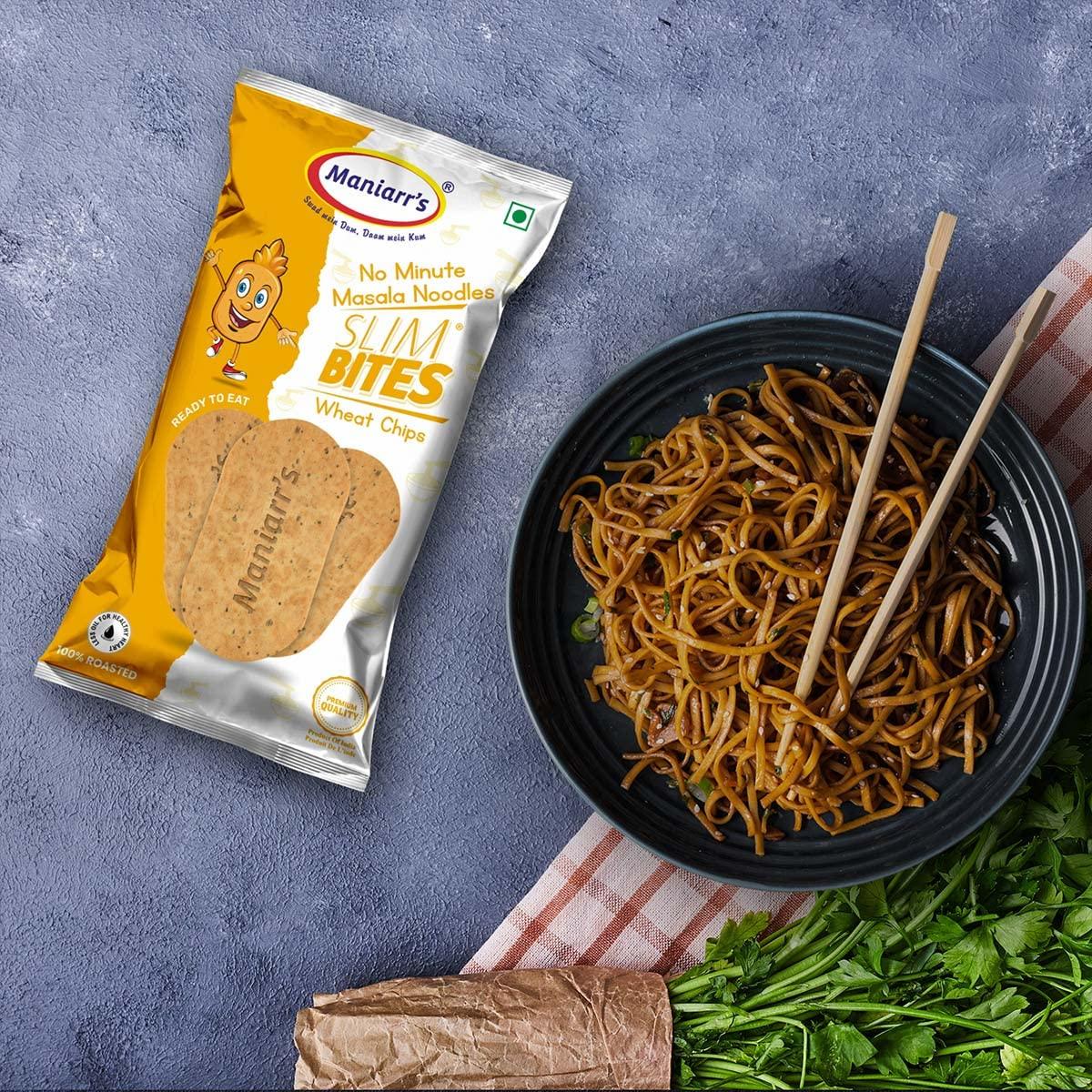 Maniarr's Maniarr\'s Plain Slim Bites Khakhra Continental 6 Flavors (Combo Pack Of 8), 420 Grams Wheat Khakhara, Healthy & Crispy, 100% Natural Ingredient, Low Carb Snack - Continental