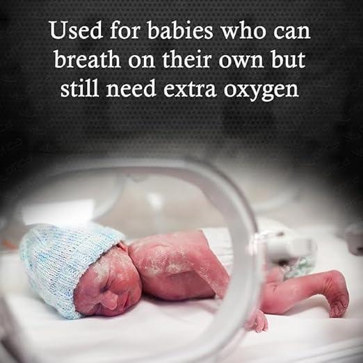 HCG Health Cure Generation HCG Health Cure Generation Oxygen Hood For Children & New Born Baby || Adjustable Neck Silicon Part To Check Oxygen Supply (Pack of 1 Green & white)