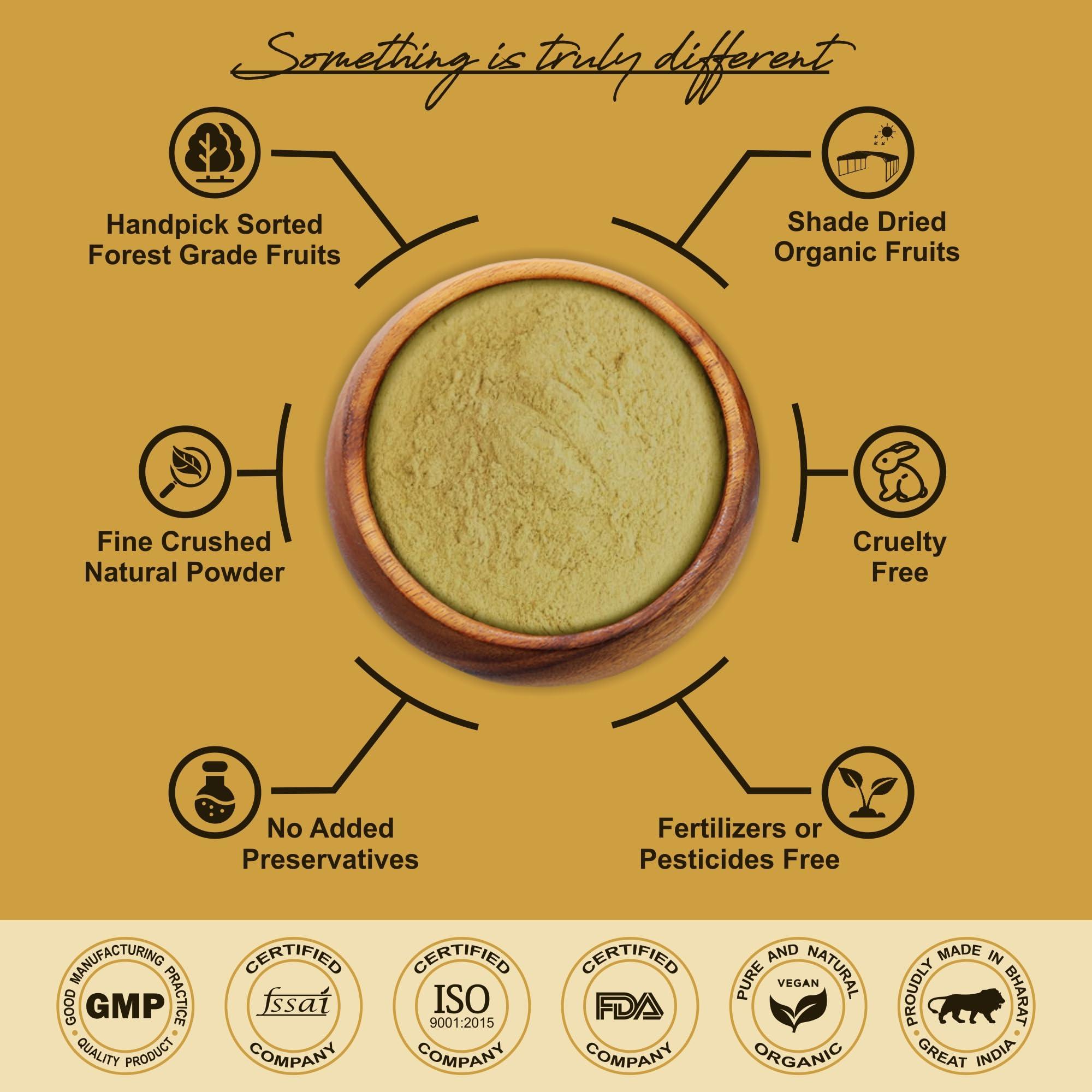 IYUSH Herbal Ayurveda IYUSH Herbal Ayurveda Harad Powder – 400gm | Haritaki Powder Organic | Haritaki Churna | Harde Powder | Harar Powder Organic | Ayurvedic Medicine for Acidity Relief | Gastric Medicine Ayurvedic |