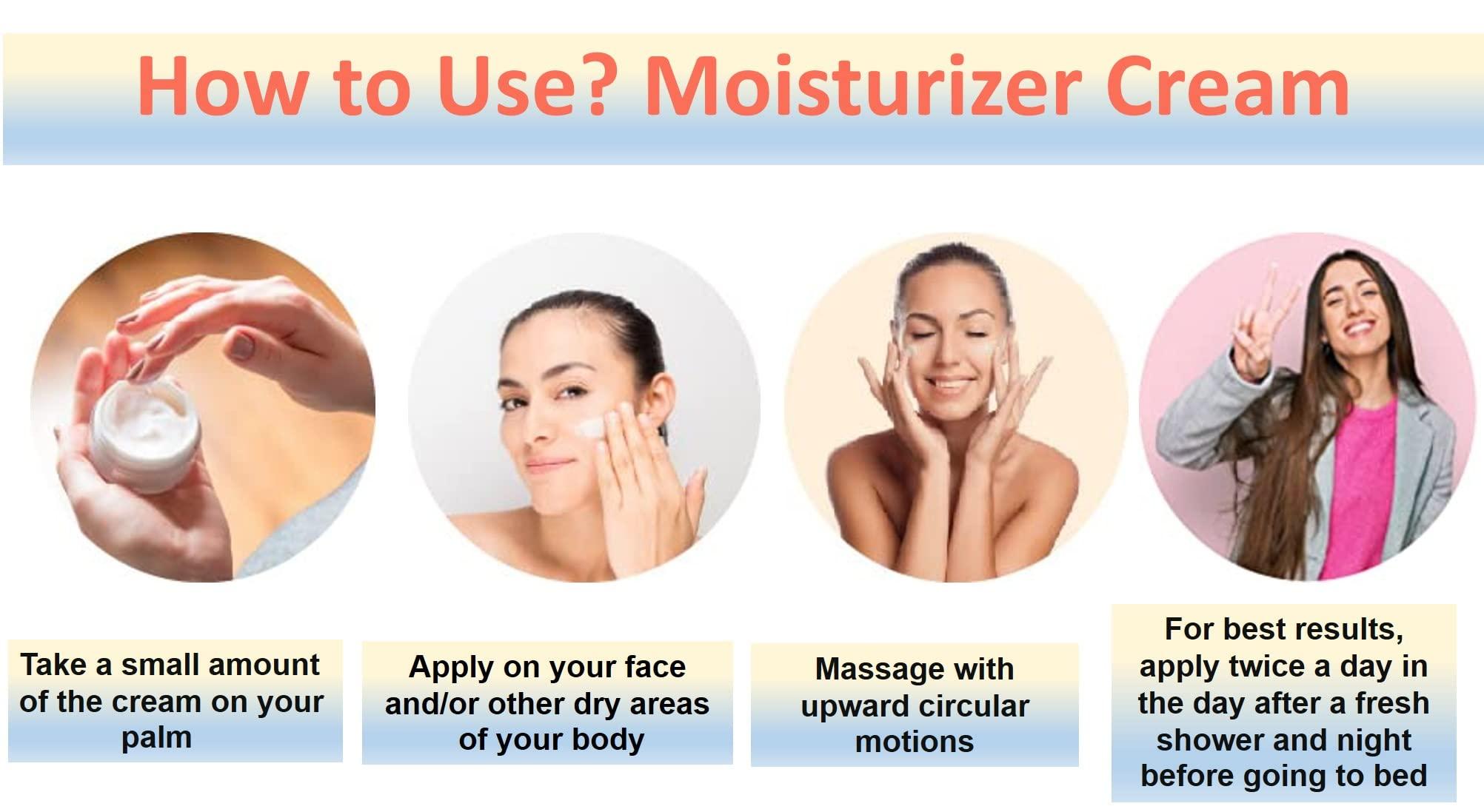 GAVYAMART Gavyamart Shata Dhauta Ghrita - Natural Desi Ghee Skin Moisturizer - 100 Times Washed Ghee Cream for Face, 125gm (25Gm x 5 Pack) - For All Skin Types - Helps in Reduce Fine Lines & Dark Spots