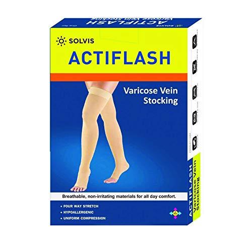 ACTIFLASH Actiflash Medical Compression Below knee Stockings for Varicose Veins Knee Length-(19-12 Inches)_Medium