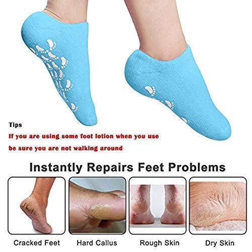 DMB STORE DMB STORE Silicon Socks Heel for Crack Spa Gel Socks for Women and Men, Feet Protector Crack Heel Repair Socks with Moisturizing Natural Oil and Vitamin E - Repair Dry Cracked Feet