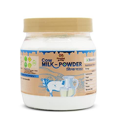 Growing Villagers Growing Villagers Natural Cow Milk Powder | Whole Milk Cream Freeze Dried Organic Grass Fed A2 Cow Milk Powder | Multipurpose Use | No Additives No Preservatives | 150 Grams