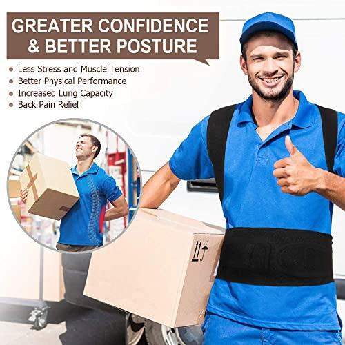 ELEBAE ELEBAE Unisex - Lumbar Support Plus Size Back Support Medical Double New Fully Adjustable Back Brace for Posture Correction and Back Pain Support (X-LARGE)