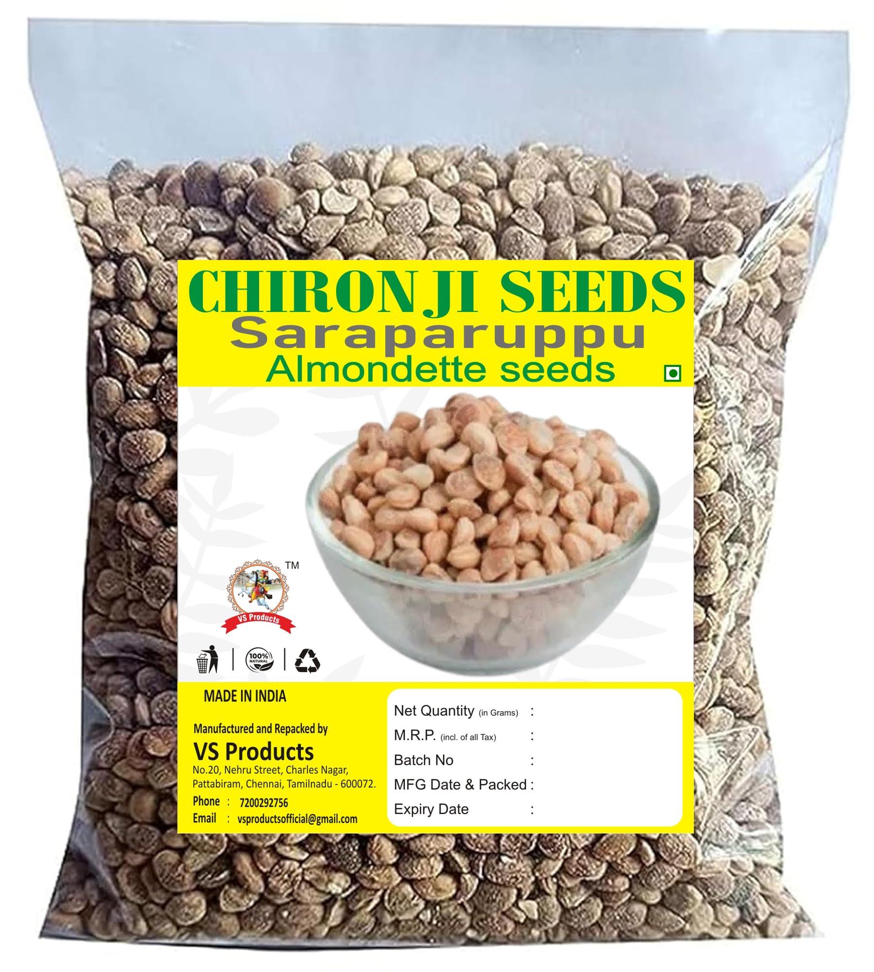 VS Products VS Products Sara Paruppu,100g, Chironji, Mural Maram, Cheronjee, Korka, Charoli,(Pack of 1 X 100gm)
