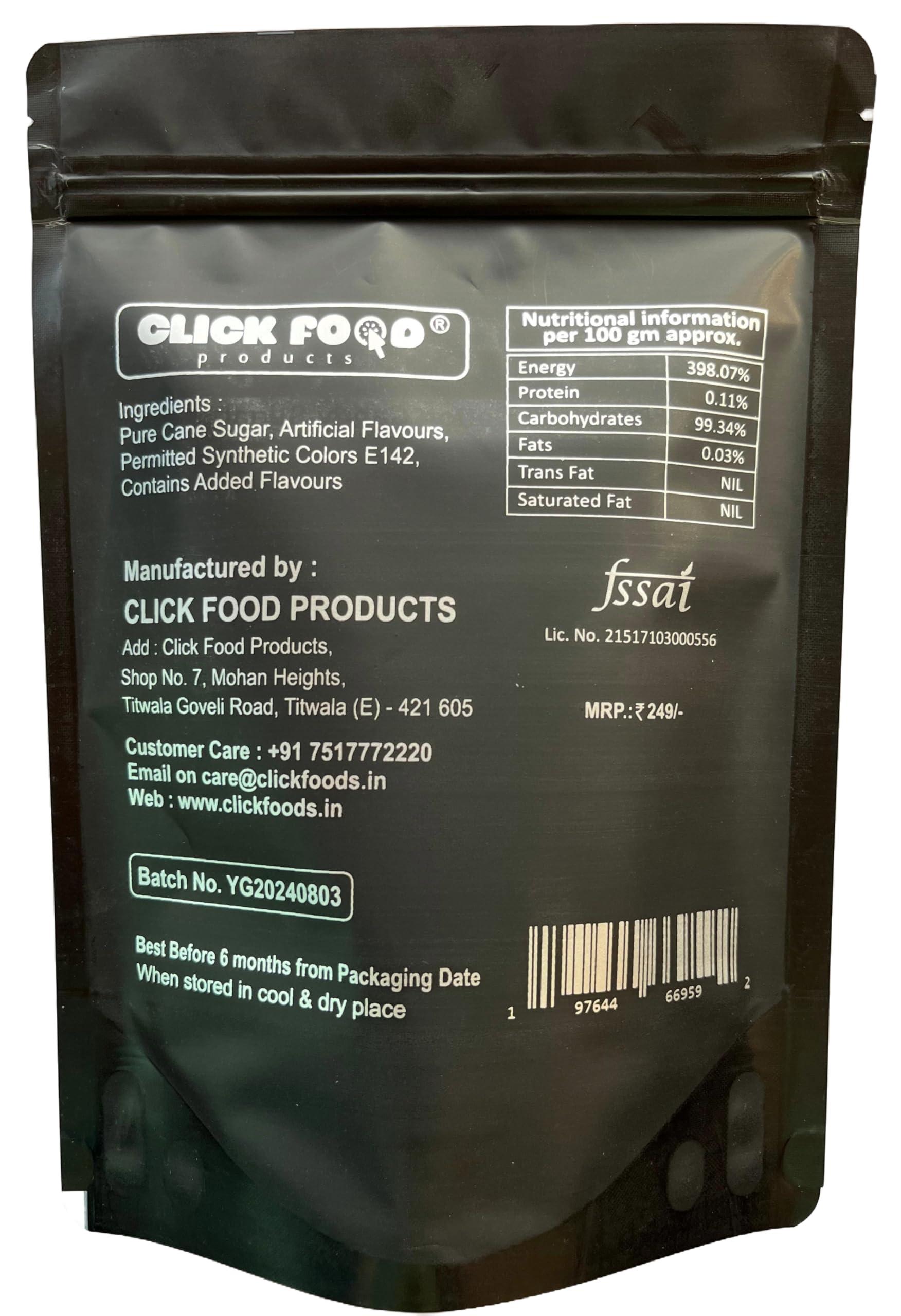 CLICK FOOD PRODUCTS CLICK FOOD PRODUCTS Blueberry Flavoured Cotton Candy Floss Sugar